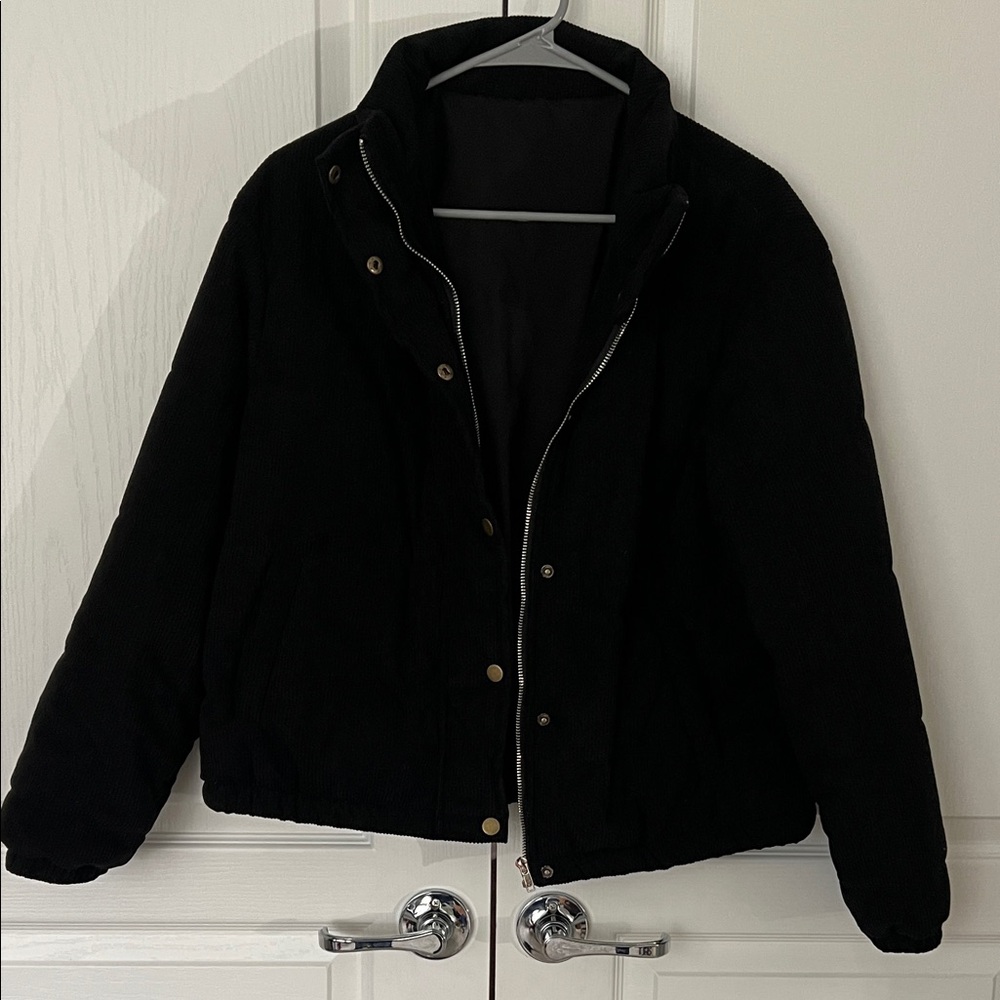 Corduroy Black Jacket